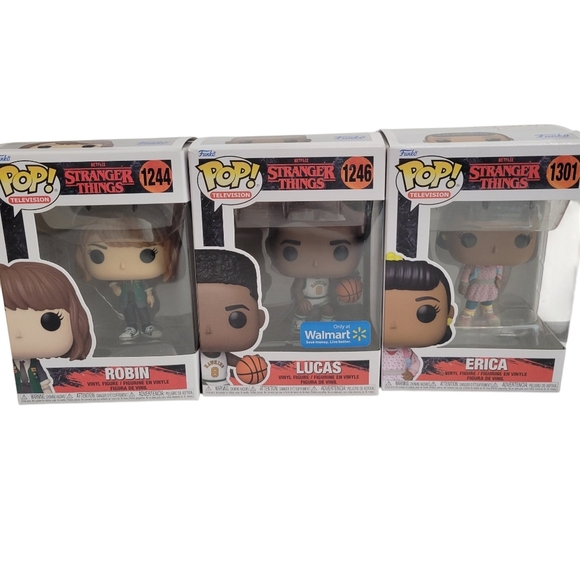 Funko Other - Funko Pop Stranger Things Lot Of 3 Lucas Robin & Erica Walmart Exclusive